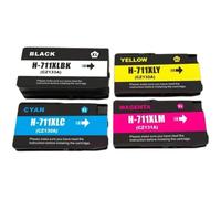 XXINGYULI Cartucho de Tinta Compatible para 711 HP711 para Modelos de Impresora DesignJet T120 T520 CZ130A CZ131A CZ132A CZ133A(1set)