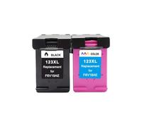 XXINGYULI Cartucho de Tinta Compatible para HP123 123XL para DeskJet 1110 1111 1112 2130 2132 2134 Officejet 3830 3831 3832 3834(1bk 1color)