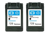 XXINGYULI Cartucho de Tinta Compatible para impresoras 129 135 Deskjet C4183 5943 6943 6983 D4163 2575(2Pack BK)