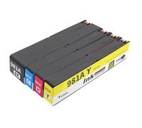 XXINGYULI Cartucho de Tinta Compatible para impresoras Color 981A 981X PageWide 556xh 586dn E58650dn E55650(HP981A Cyan)