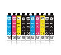 XXINGYULI Cartucho de Tinta Compatible para impresoras T503XL T503 XL XP 5200 5205 WF 2960DWF WF 2965DWF Workforce(10Pcs-2set-2black)