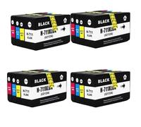 XXINGYULI Cartucho de Tinta Compatible para reemplazo de impresoras T120 T520 para 711 711XL(4SET)