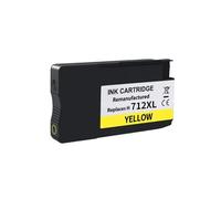 XXINGYULI Cartucho de Tinta de inyección de Tinta de 712 Colores 3ED68A Compatible con impresoras Designjet T650 T250 T210 T230 37D71A(H-712 Y 3ED69A)