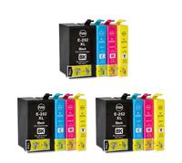 XXINGYULI Cartucho de Tinta de Rendimiento 252XL Compatible con T252XL E-252XL para impresoras Workforce WF-7610 WF-7620 WF-3620 WF-3640 7710 7720(3SET)