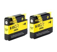 XXINGYULI Cartucho de Tinta de Repuesto para impresoras HP932 933XL Compatible con OfficeJet 6100 6600 6700 7110 7510 7600(2 PCS Yellow)