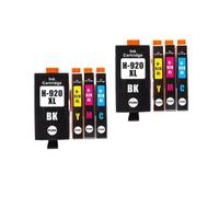 XXINGYULI Cartucho de Tinta HP920XL de Capacidad, Compatible con 920, para impresoras Officejet 6000 6500 Wireless 6500A 7000 7500 7500A(2BK-2C-2M-2Y)