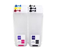 XXINGYULI Cartucho de Tinta Recargable de Capacidad con Chip ARC Compatible con impresoras Designjet T610 T620 T770 T790 T795 T790PS HP72 T1100 T1200 T2300 T1120