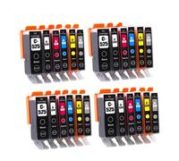 XXINGYULI Cartuchos de Tinta PGI525 CLI526 compatibles con Impresora IP4850 MG5150 MG5250 MG6150 MG8150 MX885 Ix6550 MG5350(4 Set 6Color)