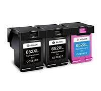 XXINGYULI InkGarden 652XL Cartucho de Tinta Compatible con 652 HP652 XL reemplazo para impresoras Deskjet 1115 1118 2135 2136 3635 3636 3835 4535(3pcs)