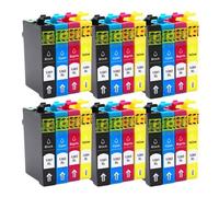 XXINGYULI Juego de Cartuchos de Tinta compatibles 1-20 Piezas para T1281 T1282 T1283 T1284 para Stylus S22 SX130 SX125 SX235W SX435W SX425W BX305F BX305FW(6SET)