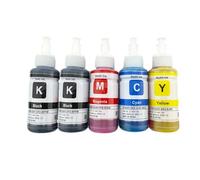 XXINGYULI Kit de Recarga de Tinta Compatible para Varias impresoras L100 L110 L120 L132 L210 L222 L300 L312 L355 L350 L362 L366 L550 L555 L566(70ML-5PK)