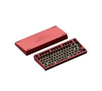 XXINGYULI Kit de Teclado mecánico Personalizado D75, inalámbrico, Tres Modos, retroiluminado RGB, Intercambio en Caliente, de Aluminio, Compatible con QMK Via(Anode Red)