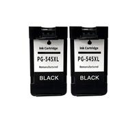 XXINGYULI Reemplazo del Cartucho de Tinta del Rendimiento de PG-545XL CL-546XL para Las impresoras MG3050 MG2455 MG2500 IP2800 IP2850(BK(2PC))