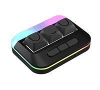 XXINGYULI Teclado magnético para Juegos con diseño de Intercambio en Caliente de Tres Teclas, Teclado mecánico Compatible, Accesorio para PC(The RGB UWU Stealth)