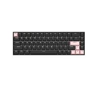 XXINGYULI Teclado mecánico F12 de 68 Teclas, Modo Dual, interruptores con Cable y Bluetooth Box, Intercambiables en Caliente para Juegos y Uso en la Oficina(BLU-Ray-Black OV)