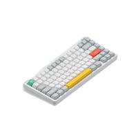 XXINGYULI Teclado mecánico inalámbrico Bluetooth Nuphy Halo75 V2, diseño de Junta para Juegos de 81 Teclas, Compatible con PC y QMK Via(White)