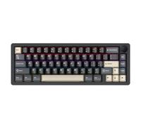XXINGYULI Teclado mecánico inalámbrico Bluetooth R65 con Marco de Aluminio CNC retroiluminación RGB funcionalidad de Intercambio en Caliente Personalizada Regalo Ideal(Obsidian Black 3mode)