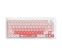 XXINGYULI Teclado mecánico inalámbrico Z82, 3 Modos, Bluetooth, Teclado Compacto PBT para Oficina y Juegos(Sakura Love)