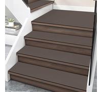 XXIUDEE Alfombra de protección de seguridad para niños, ancianos, mascotas, para interiores, con respaldo de goma antideslizante (80 x 30 cm, 1 unidad, marrón)