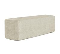 XXIUDEE Almohada de tamaño personalizado, respaldo lumbar, soporte de cojín para reposabrazos de sofá, cabecero rectangular, relleno de huecos con funda extraíble (150 x 10 x 8 cm, beige)