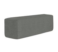 XXIUDEE Almohada de tamaño personalizado, respaldo lumbar, soporte de cojín para reposabrazos de sofá, cabecero rectangular, relleno de huecos con funda extraíble (120 x 10 x 5 cm, gris oscuro)