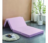XXIUDEE - Almohadilla plegable para dormir, colchón de piso con funda lavable, colchón portátil para invitados para viajes, camping, sala de estar, dormitorio, sofá, silla, cama en una caja (200 * 90