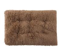 XXIUDEE Cama ortopédica para perro, tamaño grande, antiansiedad, con parte inferior antideslizante, tamaño pequeño, mediano, grande, para gatitos, cachorros (53 x 38 x 12 cm, caqui)