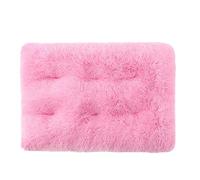 XXIUDEE Cama ortopédica para perro, tamaño grande, antiansiedad, con parte inferior antideslizante, tamaño pequeño, mediano, grande, para gatitos, cachorros (110 x 75 x 12 cm, rosa)