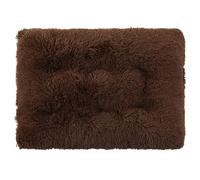 XXIUDEE Cama ortopédica para perro, tamaño grande, antiansiedad, con parte inferior antideslizante, tamaño pequeño, mediano, grande (122 x 85 x 12 cm, café)