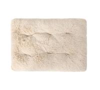 XXIUDEE Cama ortopédica para perro, tamaño grande, antiansiedad, con parte inferior antideslizante, tamaño pequeño, mediano, grande, para gatitos, cachorros (122 x 85 x 12 cm, color blanco hueso)