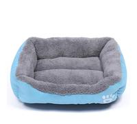 XXIUDEE Cama ortopédica para perros, colchón grande para mascotas, suave y esponjoso, tapete para perros medianos y grandes, cama cómoda antiansiedad para cachorros y gatos (80 x 60 x 13 cm, azul)