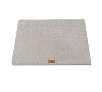 XXIUDEE Camas extragrandes para perros, cojín antiansiedad para jaula, colchón para mascotas con funda extraíble lavable, base antideslizante (58 x 40 x 5 cm, gris claro)