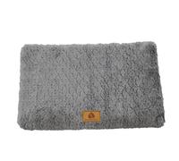 XXIUDEE Camas extragrandes para perros, cojín antiansiedad para jaula, colchón para mascotas con funda extraíble lavable, base antideslizante (73 x 46 x 5 cm, gris)