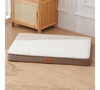 XXIUDEE Camas grandes para perros, camas antiansiedad para mascotas, de felpa suave, rectangular, cojín lavable para perros y gatos, colchón de jaula de mascotas para todas las estaciones (51 x 38 x