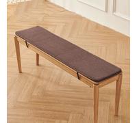 XXIUDEE Cojín largo para asiento de silla, lavable, antideslizante, 200 x 35 x 1,5 cm, color marrón