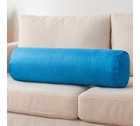 XXIUDEE Cojín redondo para reposabrazos de sofá, almohadas cilíndricas para dormir, cojines de yoga, cojines largos para dormir, para sofá, coche, hogar (100 x 20 cm, azul)