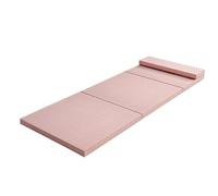 XXIUDEE Colchón plegable con parte inferior antideslizante, lavable para dormir, meditación, yoga, sofá cama portátil para tienda de campaña, viajes, camping (200 x 60 x 5 cm, rosa)