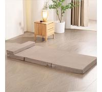 XXIUDEE Colchón plegable para suelo con almohada portátil, colchón plegable para dormitorio interior, sala de juegos, dormitorio, lavable, para invitados, viajes, camping, colchoneta tatami (200 x 90