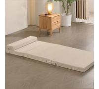 XXIUDEE Colchón plegable para suelo con almohada portátil, colchón plegable para dormitorio interior, sala de juegos, dormitorio, lavable, para invitados, viajes, camping, colchoneta tatami (200 x 80