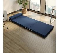 XXIUDEE Colchoneta plegable para niños, para sala de estar, dormitorio, fiesta de pijamas, colchón de suelo plegable con funda extraíble, colchón portátil para cama de día (200 x 80 x 5 cm, azul)