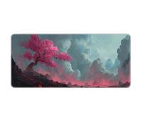 XXL Anime Gaming Mouse Pad Extended Large Mouse Pad Non-Slip Rubber Stitched Edges for Office Home and Game