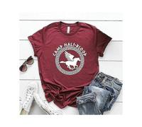 (XXL,burgundy)2025 Camp Half Blood T Shirts Fall Training Camp Game Tshirt Halloween Magical Gift Percy Jackson Shirt Unisex T-shirts Harajuku Tees