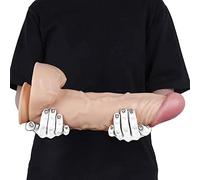 XXL Consolador Realista Consoladores Gigantes Consolador Anal Tapón Anal de Silicona Tapón Anal con Ventosa Fuerte Pene Extra Grande Dong Real Masturbación Juguete Sexual para Mujeres