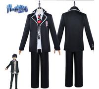 (XXL) Disfraz de uniforme escolar de Okumura Rin del exorcista azul, abrigo de animación para cosplay
