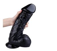 XXL Giant Anal El glande agrandado brinda una estimulación sin precedentes, y los testículos y las venas realistas garantizan un orgasmo.(Black)