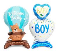 XXL Globos para Bebé - 2 Azules, Decoración para Baby Shower y Revelación de Sexo