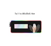 XXL illuminated gaming mouse pad, RGB LED backlighting, 80 x 30 x 0.4 cm