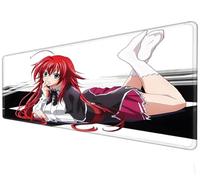 XXL large mouse pad, gaming and anime mousepad, 3mm large mouse pad, natural rubber base, sewn edge, expandable office pad and compute mousepad Alfombras de ratón para gamers para PC (C, 31.5 × 11.8in