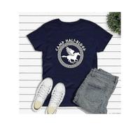(XXL,navy blue)2025 Camp Half Blood T Shirts Fall Training Camp Game Tshirt Halloween Magical Gift Percy Jackson Shirt Unisex T-shirts Harajuku Tees