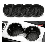 XXMMHTFD 4Pcs Posavasos Coche para Renault Clio Vi 2026, Alfombrillas Portavasos Silicona Antiderrapante, Protector Consola Central Profundo Juego